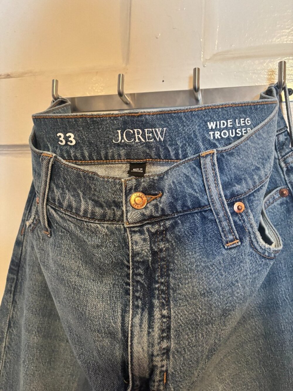 J.Crew Wide Leg Trouser Jeans - Picture 2 of 5